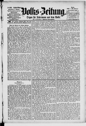 Volks-Zeitung on Oct 7, 1882