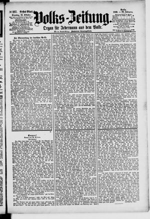 Volks-Zeitung vom 10.10.1882