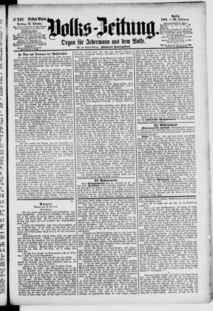 Volks-Zeitung vom 13.10.1882