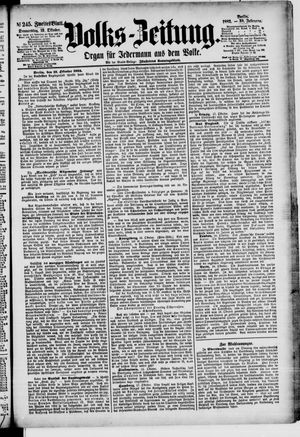 Volks-Zeitung vom 19.10.1882