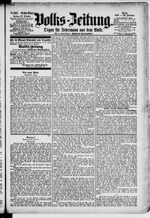 Volks-Zeitung vom 27.10.1882