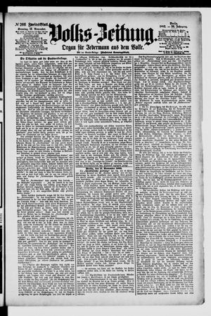 Volks-Zeitung on Nov 12, 1882