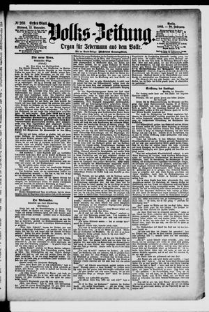 Volks-Zeitung vom 15.11.1882
