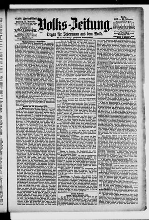 Volks-Zeitung vom 15.11.1882
