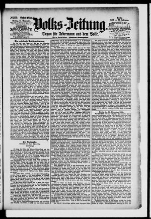 Volks-Zeitung vom 17.11.1882