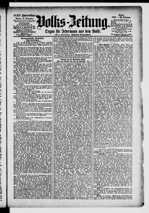 Volks-Zeitung vom 17.11.1882