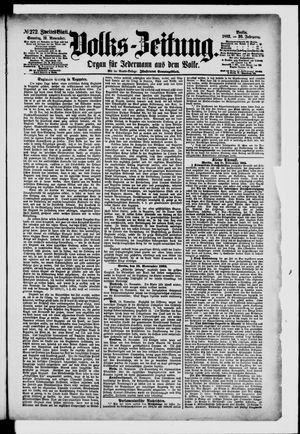 Volks-Zeitung vom 19.11.1882