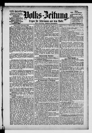Volks-Zeitung on Nov 21, 1882