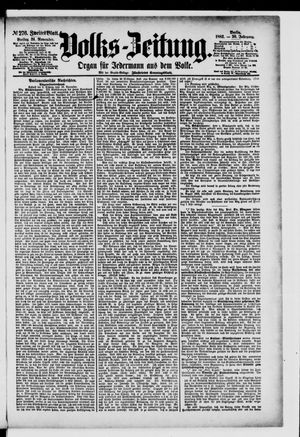 Volks-Zeitung vom 24.11.1882