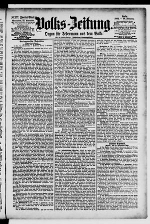 Volks-Zeitung vom 25.11.1882