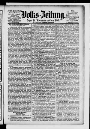 Volks-Zeitung vom 26.11.1882
