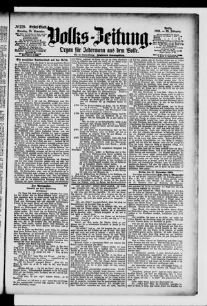 Volks-Zeitung vom 28.11.1882
