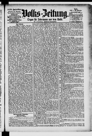 Volks-Zeitung vom 28.11.1882