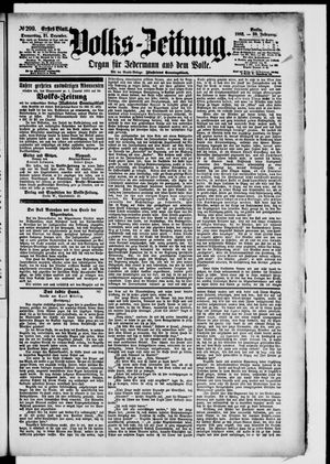 Volks-Zeitung vom 21.12.1882