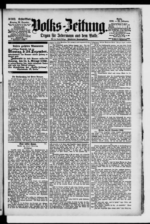 Volks-Zeitung vom 24.12.1882