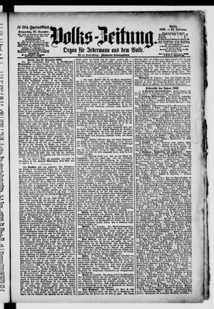Volks-Zeitung vom 28.12.1882