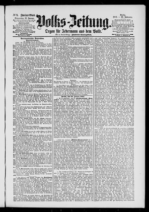 Volks-Zeitung vom 11.01.1883