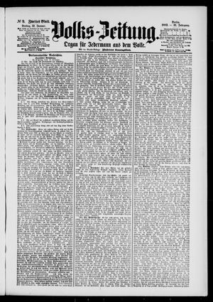 Volks-Zeitung vom 12.01.1883
