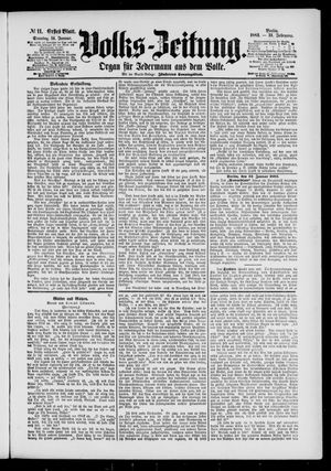 Volks-Zeitung on Jan 14, 1883