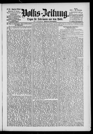 Volks-Zeitung vom 17.01.1883
