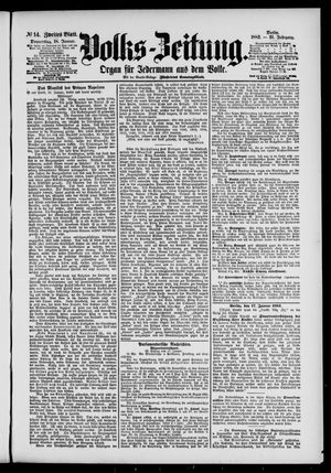 Volks-Zeitung vom 18.01.1883