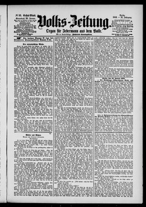 Volks-Zeitung vom 20.01.1883
