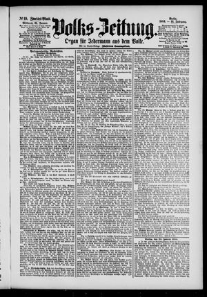 Volks-Zeitung vom 24.01.1883