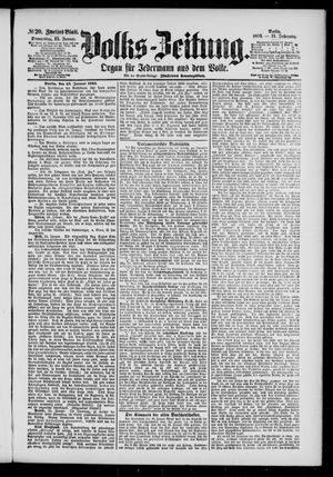 Volks-Zeitung vom 25.01.1883