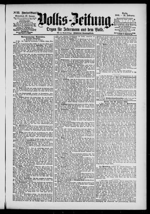 Volks-Zeitung on Jan 27, 1883