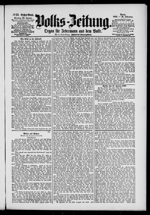 Volks-Zeitung vom 28.01.1883