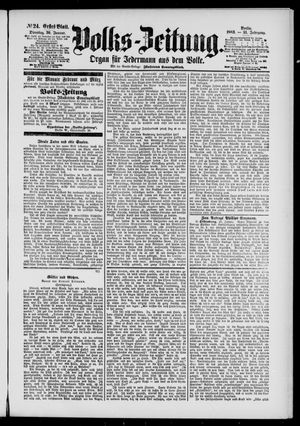 Volks-Zeitung vom 30.01.1883