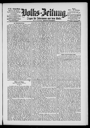 Volks-Zeitung vom 31.01.1883