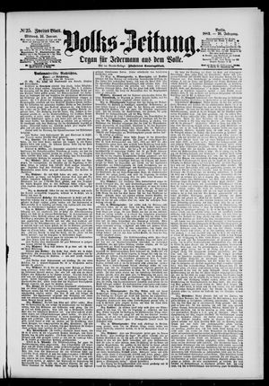 Volks-Zeitung vom 31.01.1883