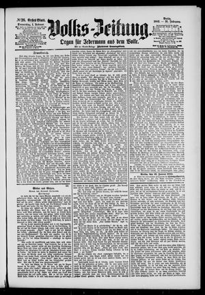 Volks-Zeitung on Feb 1, 1883