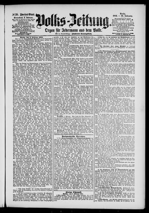 Volks-Zeitung on Feb 3, 1883