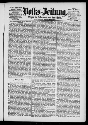 Volks-Zeitung vom 04.02.1883
