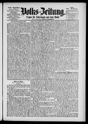 Volks-Zeitung vom 09.02.1883