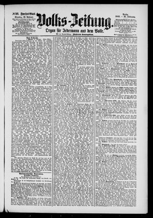 Volks-Zeitung vom 13.02.1883
