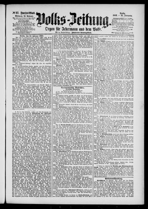 Volks-Zeitung vom 14.02.1883