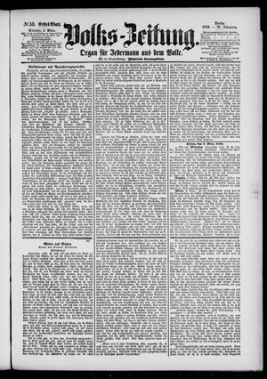 Volks-Zeitung vom 04.03.1883