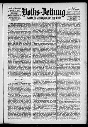 Volks-Zeitung vom 21.03.1883