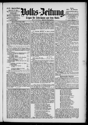 Volks-Zeitung vom 21.03.1883