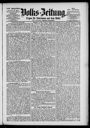 Volks-Zeitung vom 22.03.1883