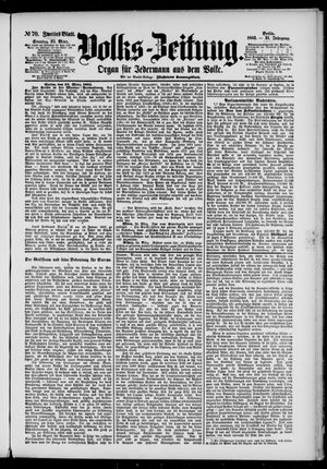 Volks-Zeitung vom 25.03.1883