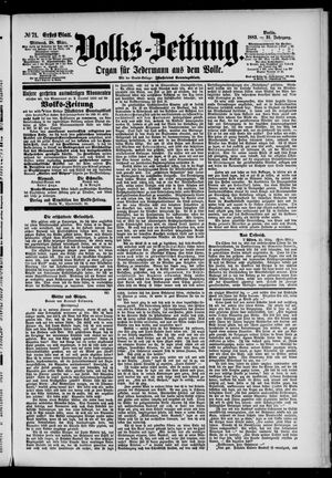 Volks-Zeitung vom 28.03.1883