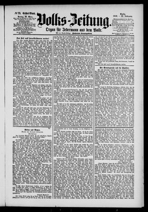 Volks-Zeitung vom 30.03.1883