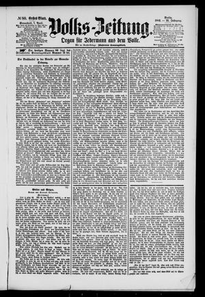 Volks-Zeitung vom 07.04.1883