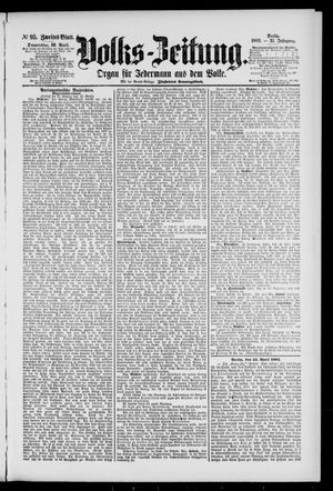 Volks-Zeitung vom 26.04.1883