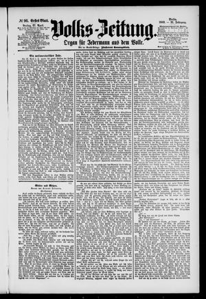 Volks-Zeitung vom 27.04.1883