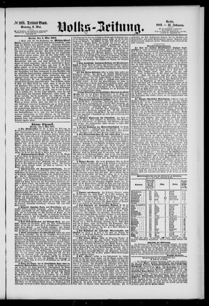 Volks-Zeitung vom 06.05.1883